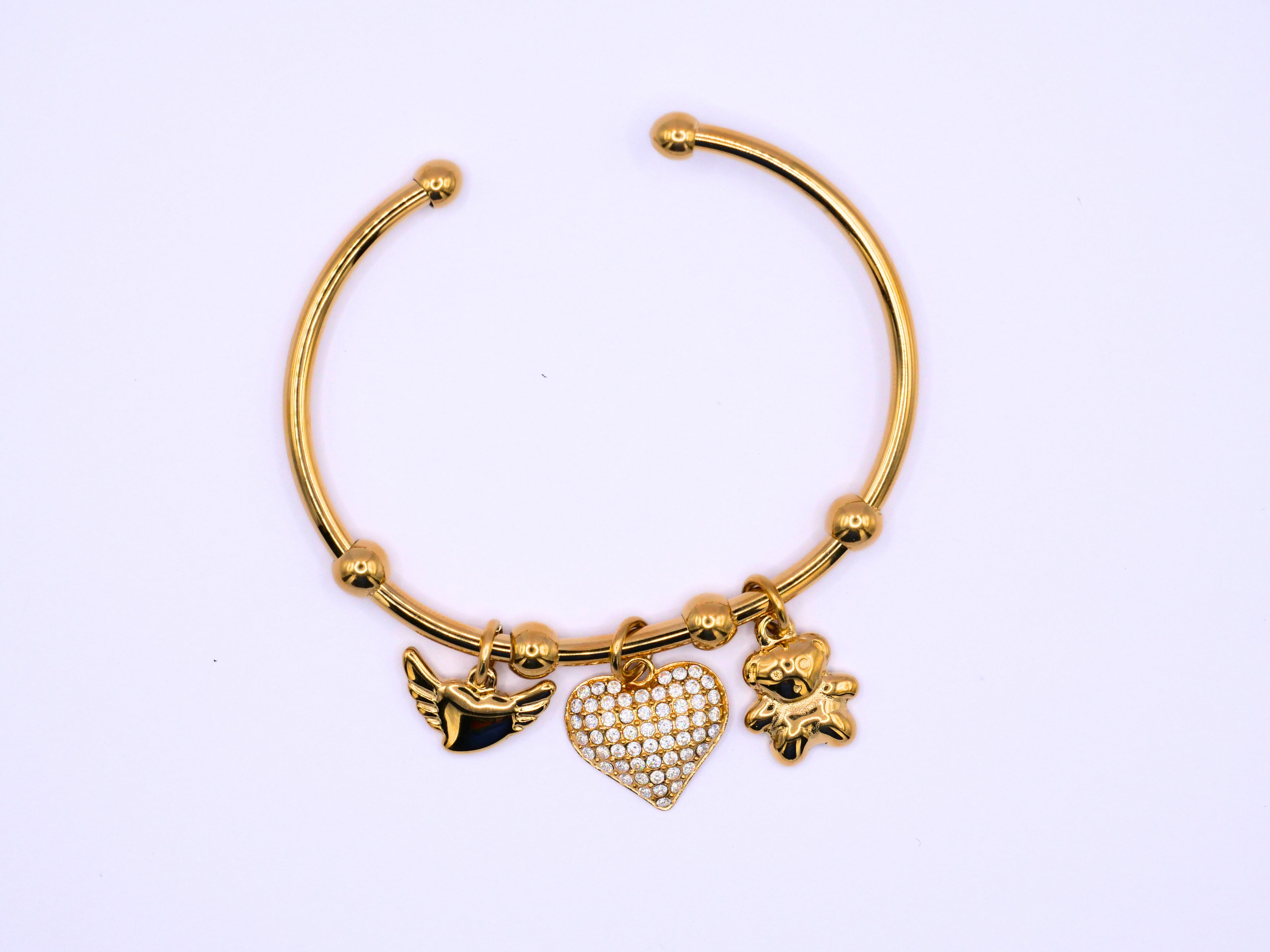 Bracelet Coeur Doré