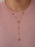 Collier Rose Etoilée