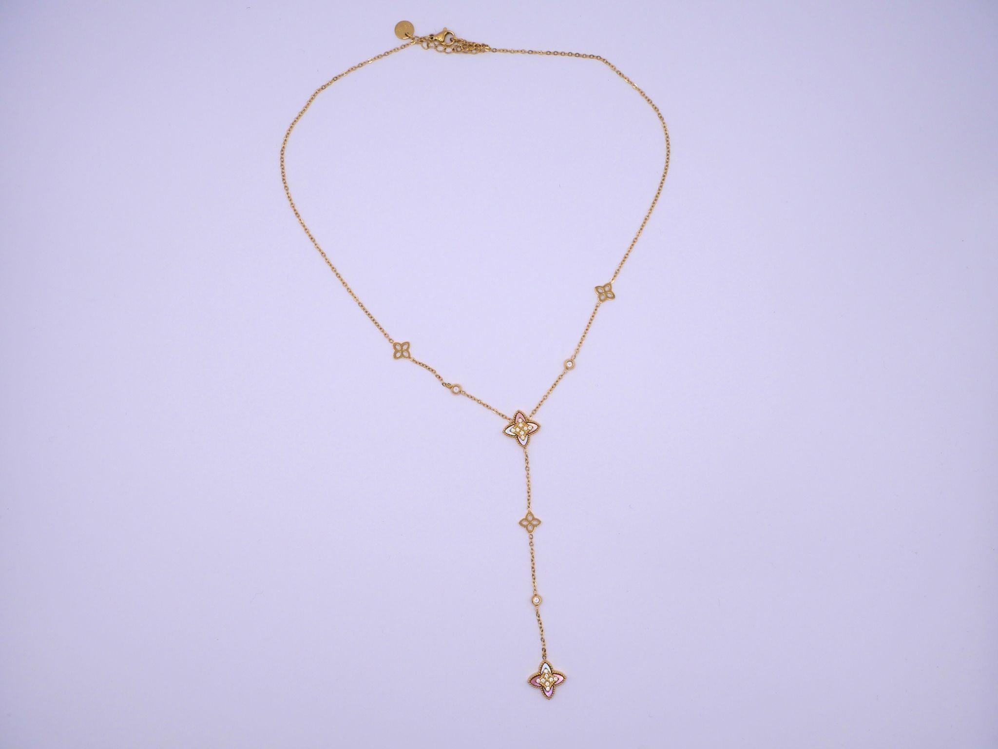 Collier Rose Etoilée